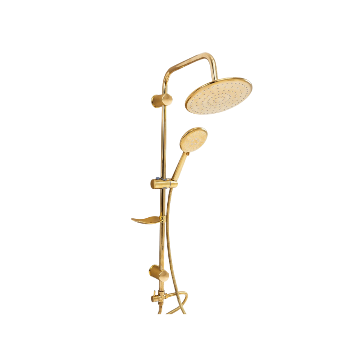 Selena Yağmur Duş Seti Altın